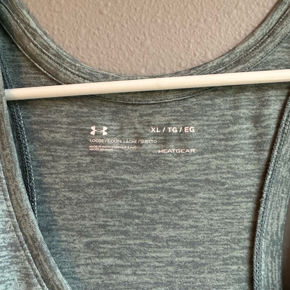 Dark Mint Colored Under Armour (UA) Tank Top - Picture 2 of 3